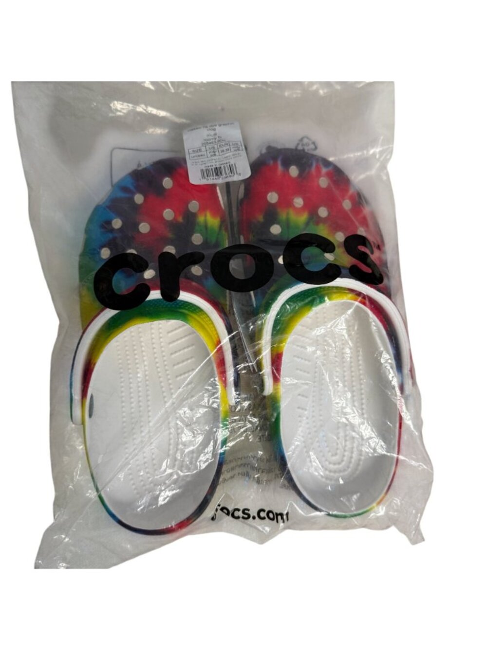 Crocs Classic Tie Dye Graphic Clog NWT Women 8 Men 6 NWT - Picture 5 of 6